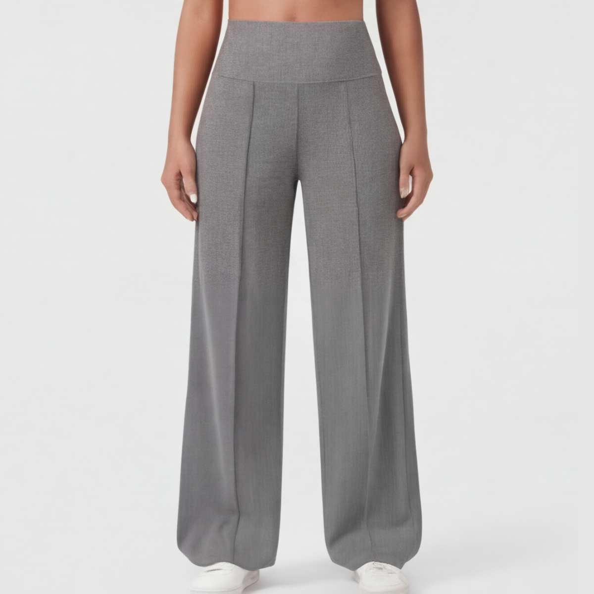 Elegant og Løs Yoga-Bukser med Crossover-Linning