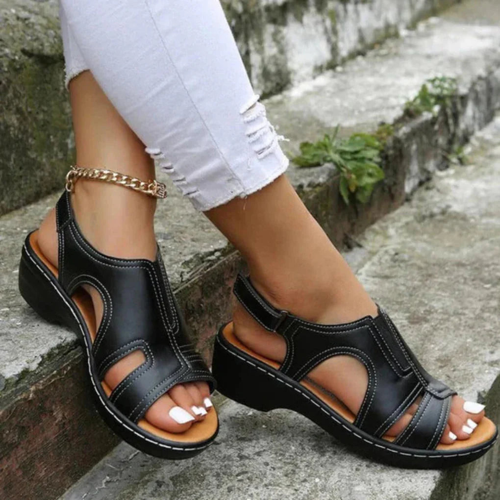 Sofia | Eleganta Cutout Sandaler för Kvinnor