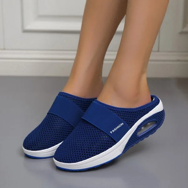 Mesh Slip-on Sandaler för Damer med Ortopedisk Stöd