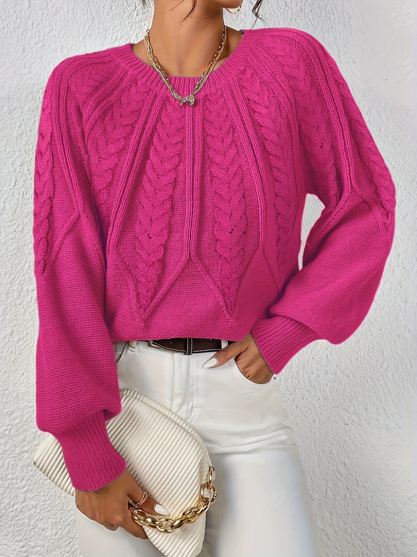 Stilren Pullover med Lång Ärm
