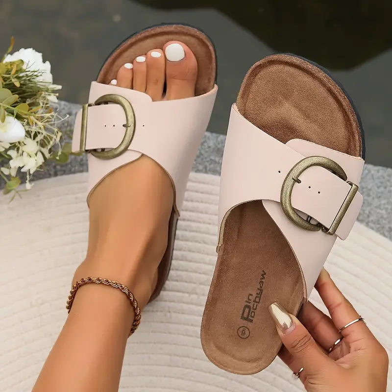 Elysia - Eleganta Sandaler med Stötdämpande Sula