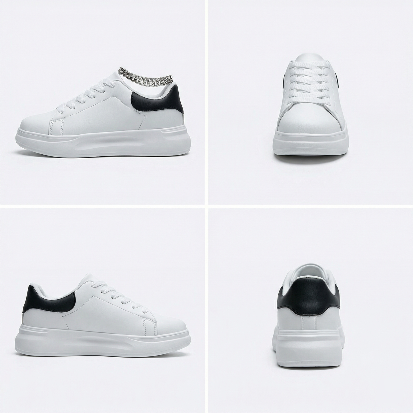 Snygga sneakers med snörning för bekväm användning