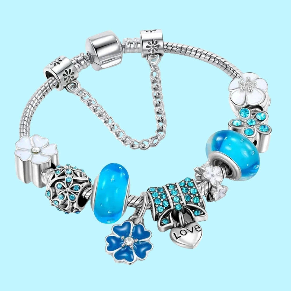 Dame armbånd med blomsterdesign – Sarte charm armbånd