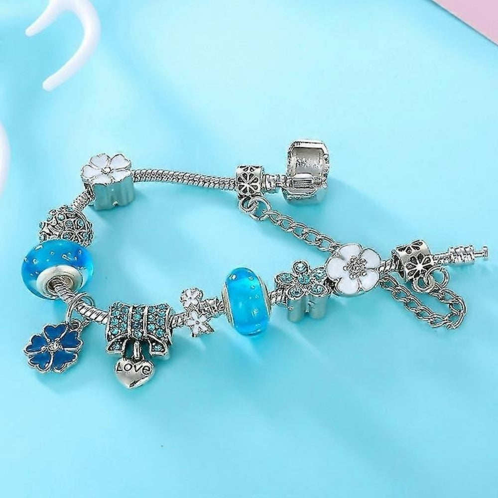 Dame armbånd med blomsterdesign – Sarte charm armbånd