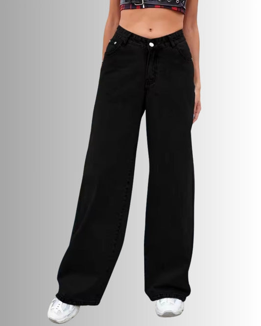 Dame Baggy Jeans med klar silhuet – Tidøst look til hverdag og fritid