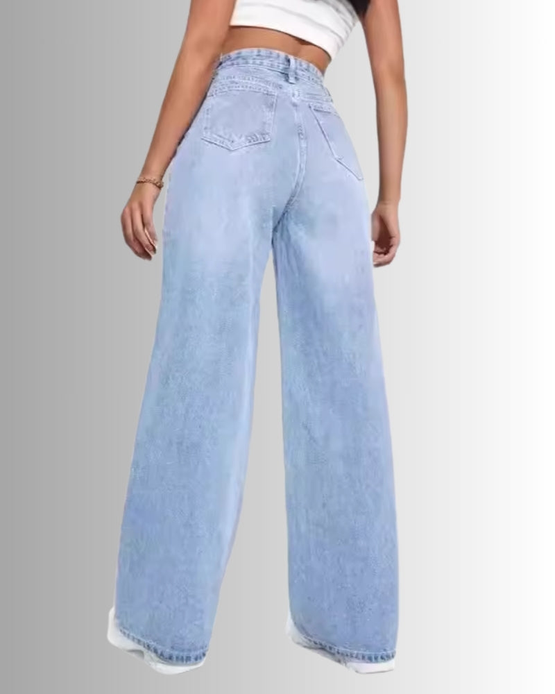 Dame Baggy Jeans med klar silhuet – Tidøst look til hverdag og fritid