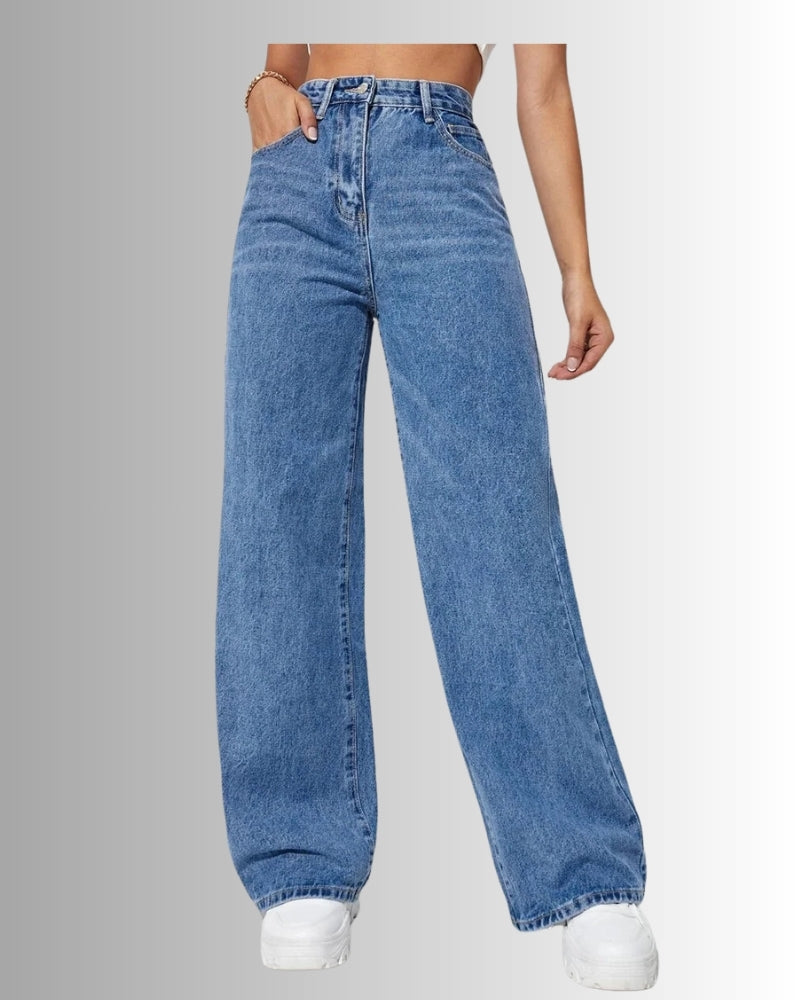 Dame Baggy Jeans med klar silhuet – Tidøst look til hverdag og fritid