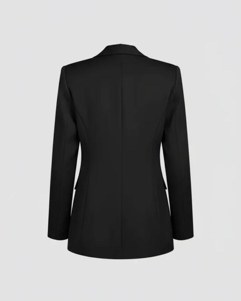Dame Blazer – Klassisk tailoreret blazer med reverskrave og alsidigt design