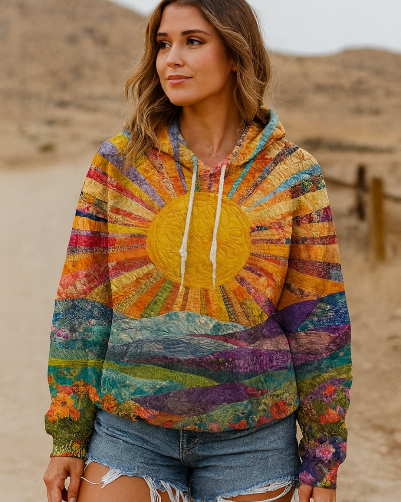 Dame-Hoodie – Med farverigt design og positiv udstråling