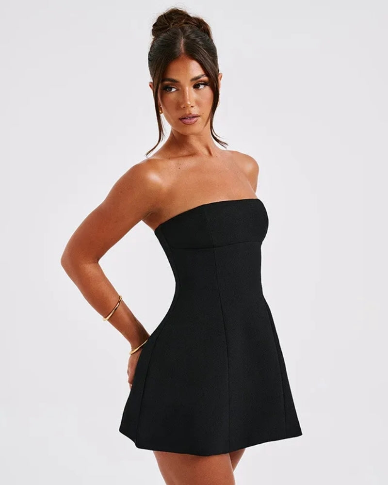 Dame-Minikjole - Off-shoulder, aften- og fritidskjole