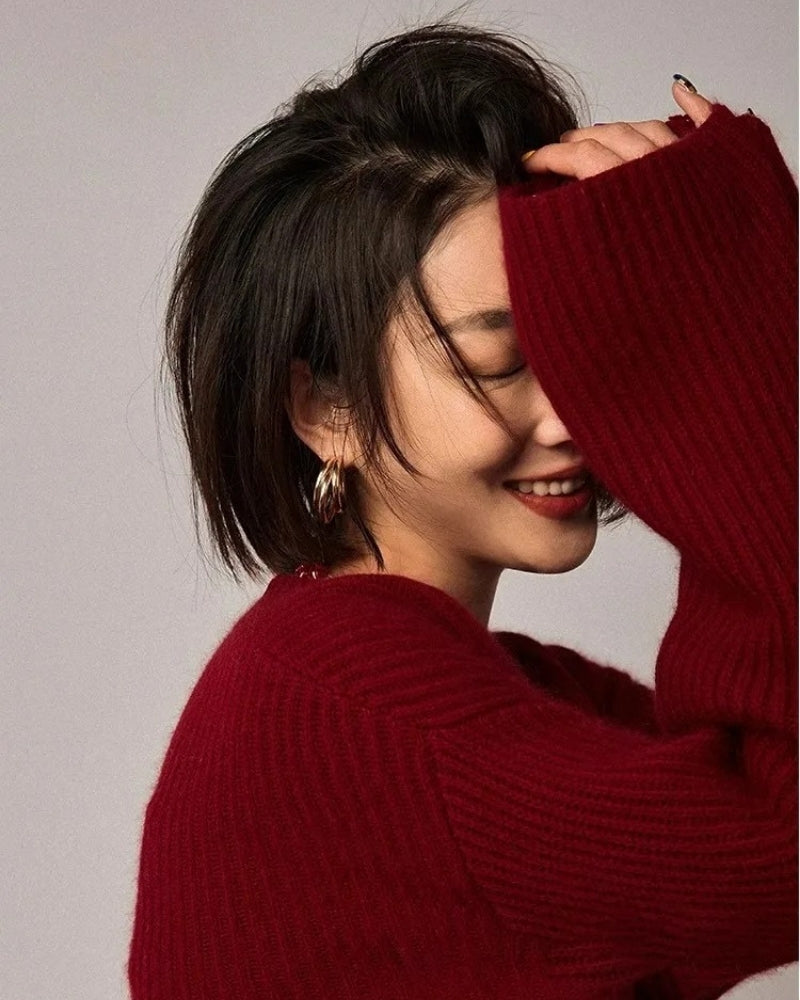 Dame Rollkragenpullover 100% Kashmir – Varmer pullover til efterår og vinter