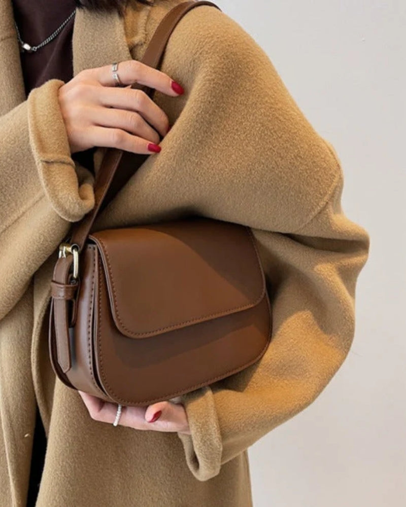 Dame- skuldertaske - Minimalistisk design med justerbar rem