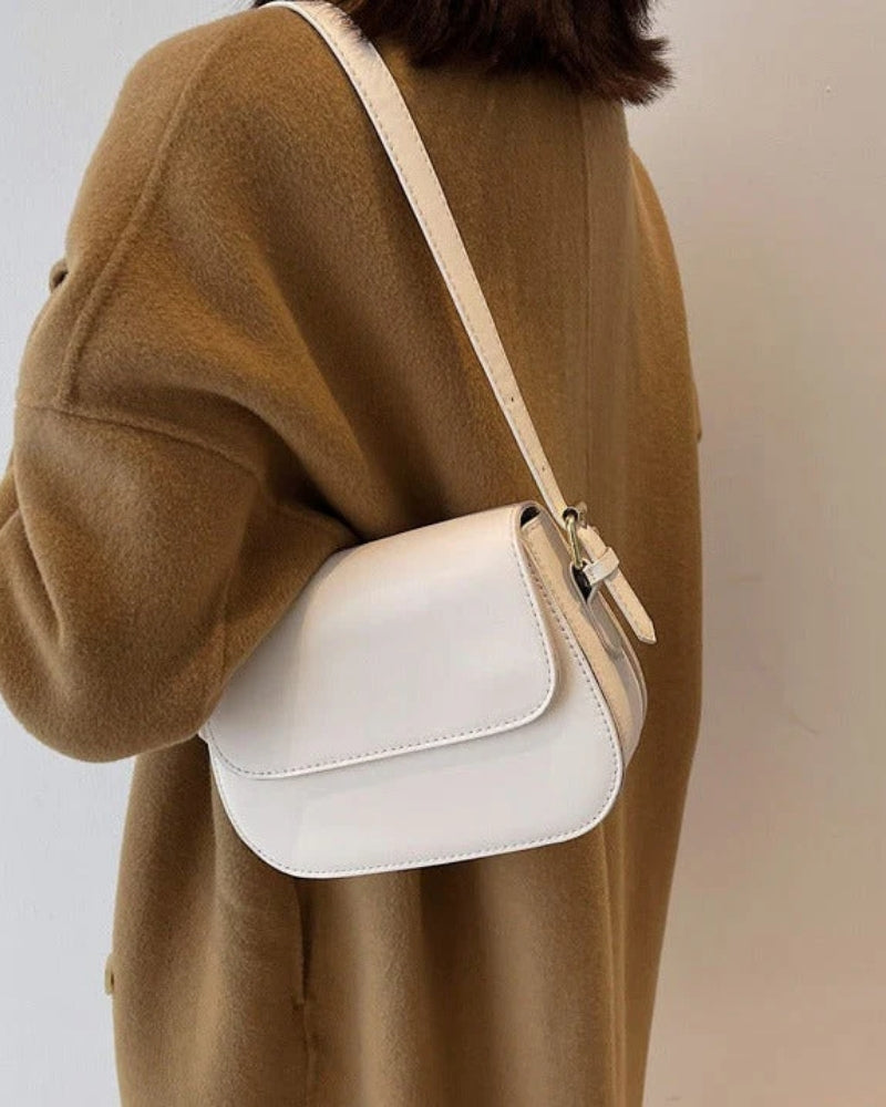 Dame- skuldertaske - Minimalistisk design med justerbar rem