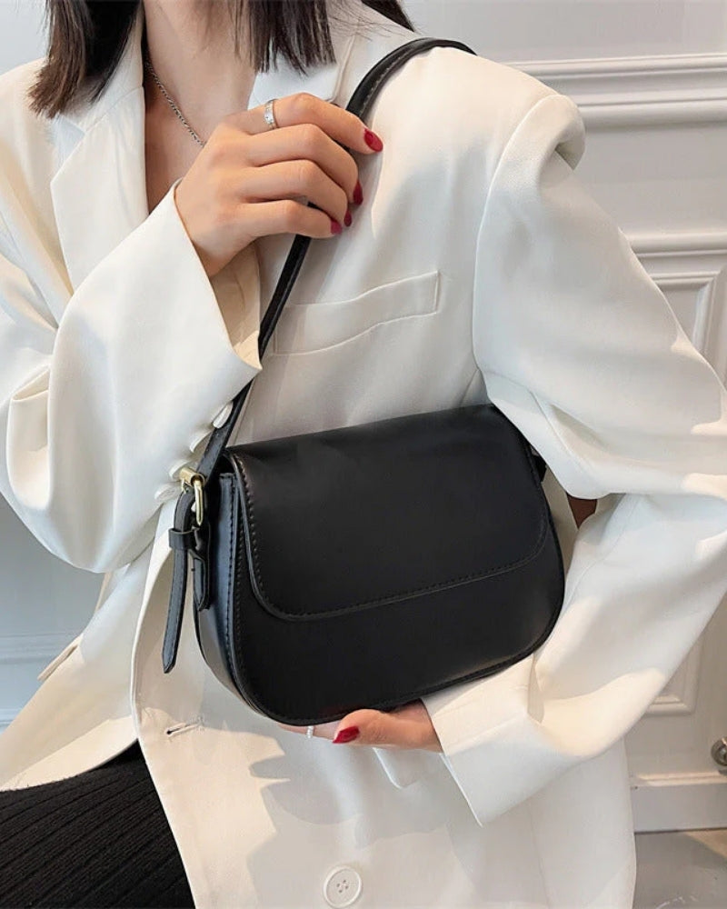 Dame- skuldertaske - Minimalistisk design med justerbar rem