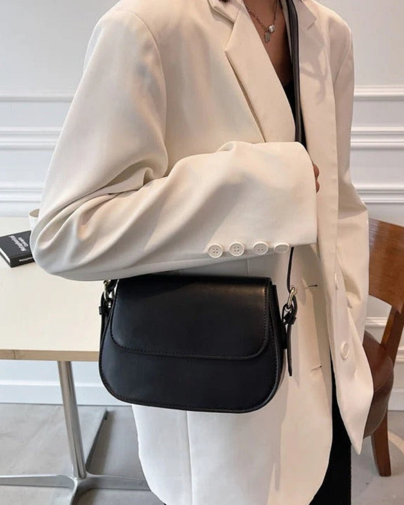 Dame- skuldertaske - Minimalistisk design med justerbar rem