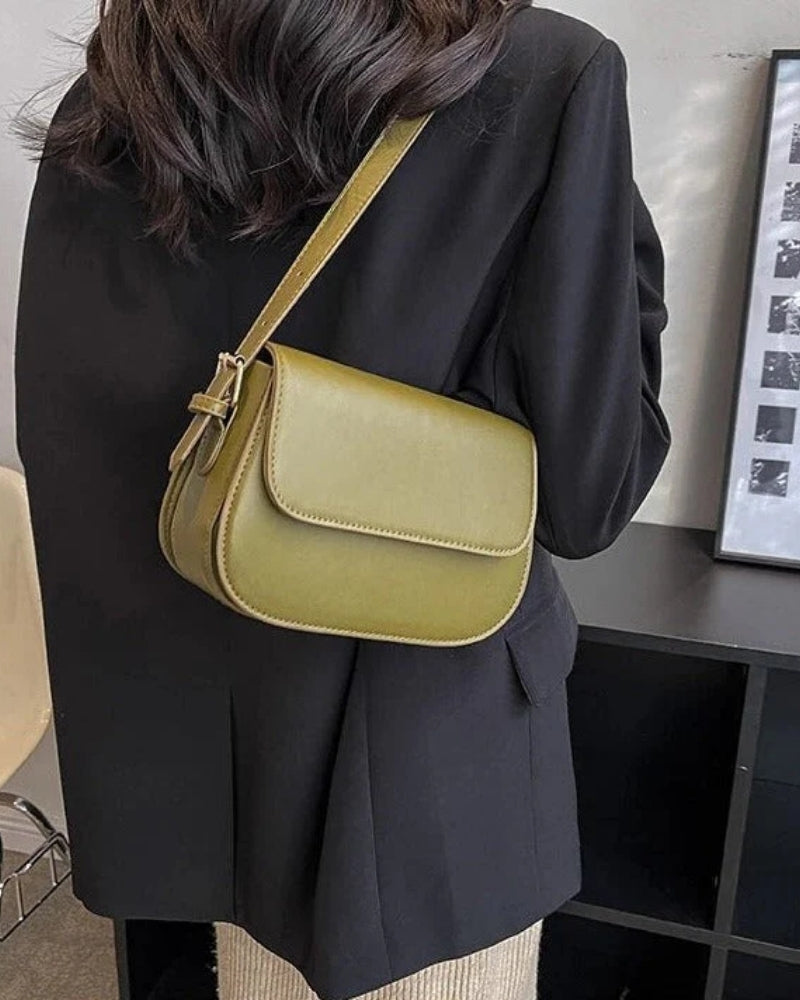 Dame- skuldertaske - Minimalistisk design med justerbar rem