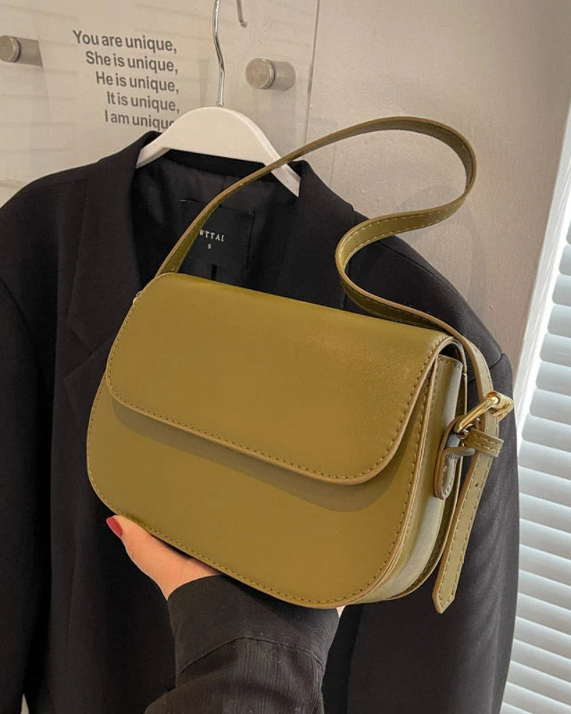 Dame- skuldertaske - Minimalistisk design med justerbar rem