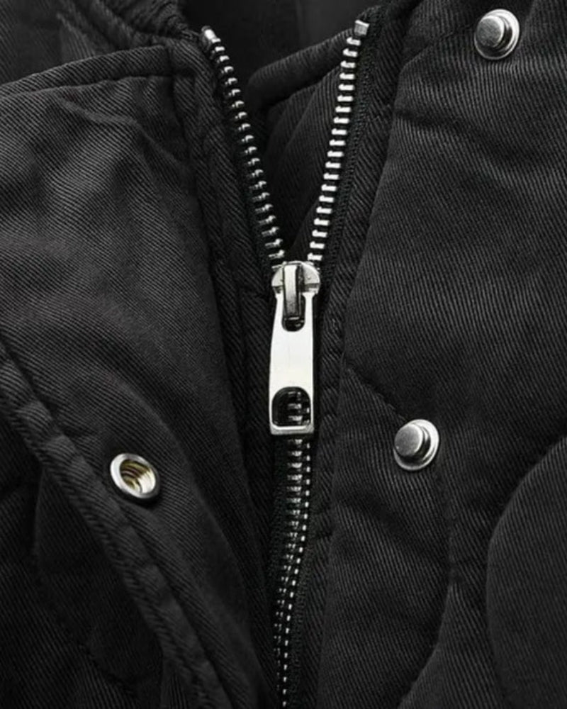 Dame Vinter-Bomberjakke – Steppet Design med afslappet pasform