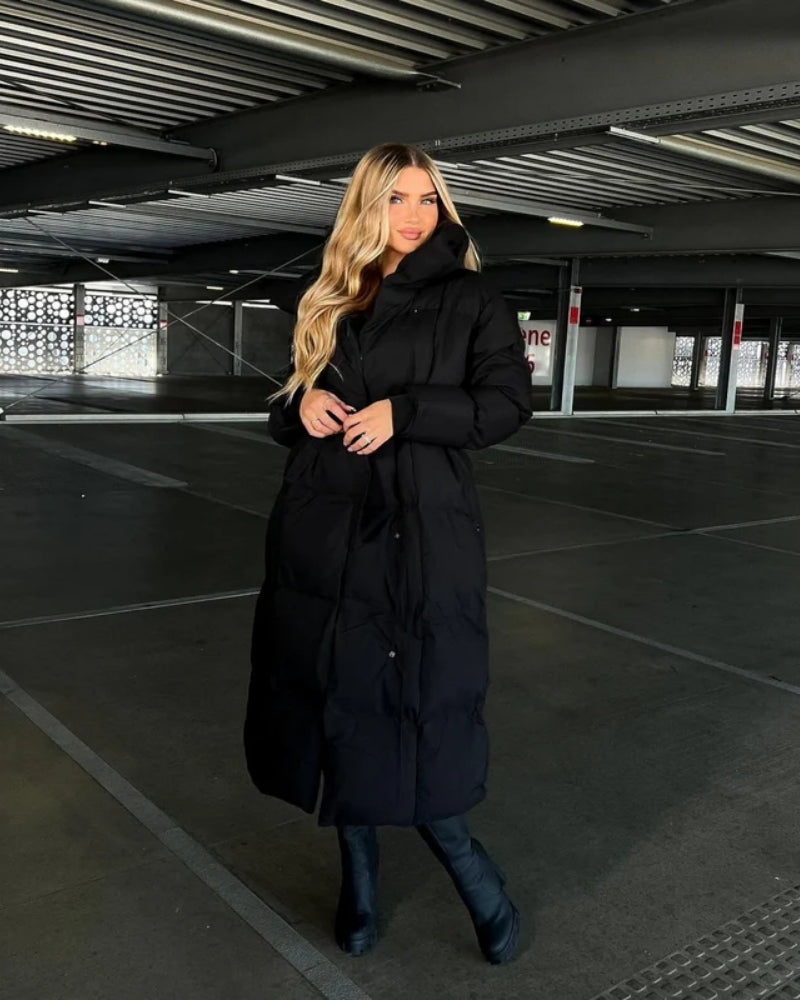 Dame Vinterjakke lang – Stilfuld Frakke til kolde dage