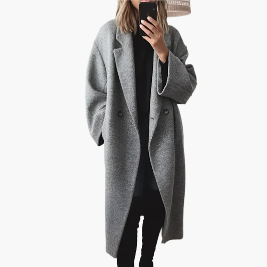 Dame vinterjakke – oversized frakke med let design til vinterdage