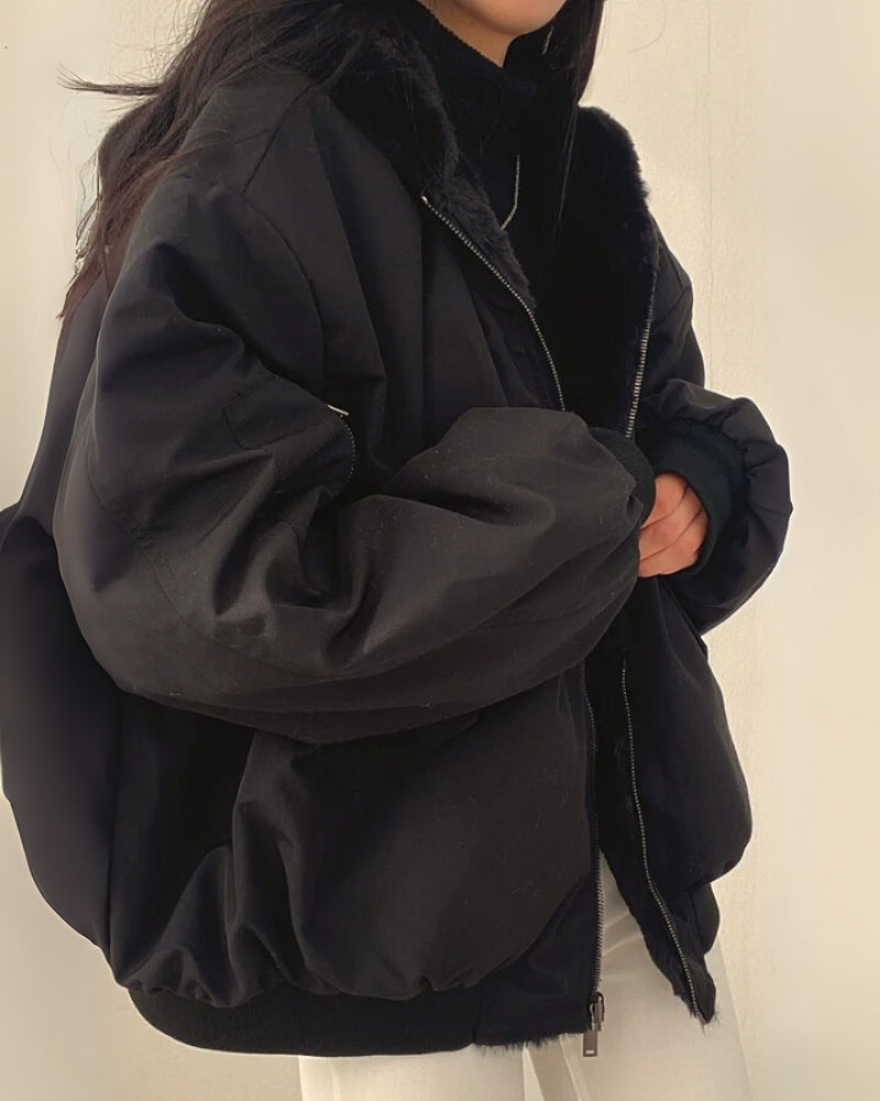 Dame Vinterjakke - Vejrbeskyttelse Udendørs Frakke