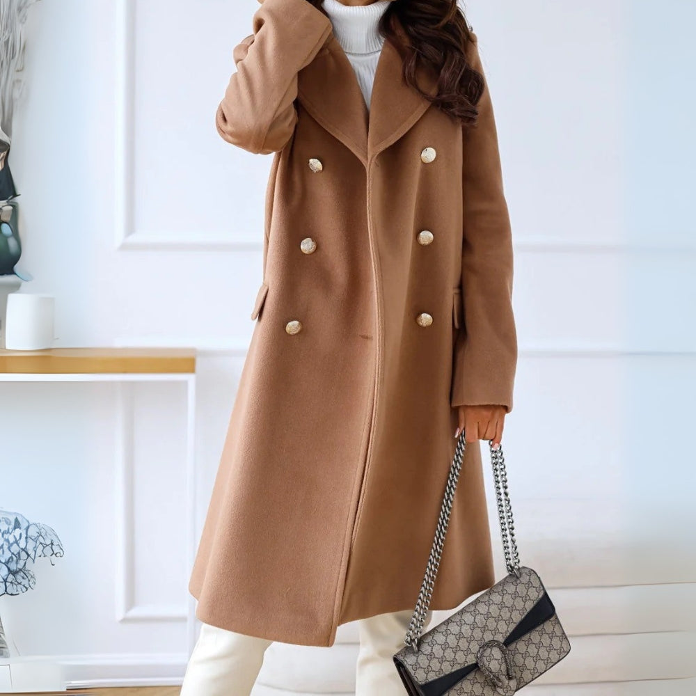 Dame-vinterjakke - To-knaps design med behagelig pasform