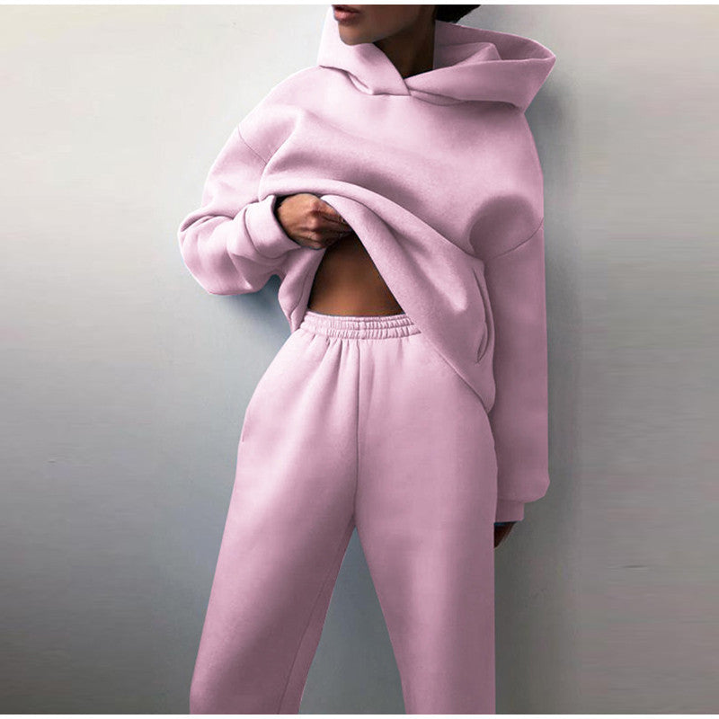 Mira | Stilsäkert Hoodie- och Byxset för Kvinnor