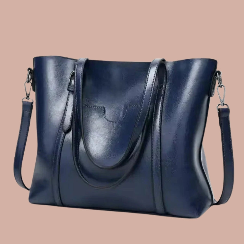 Dame håndtaske - Dobbelt håndtag design med aftagelig rem