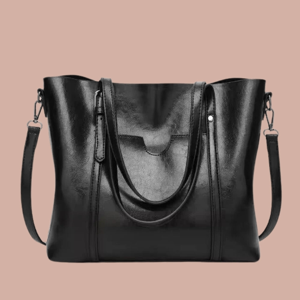 Dame håndtaske - Dobbelt håndtag design med aftagelig rem