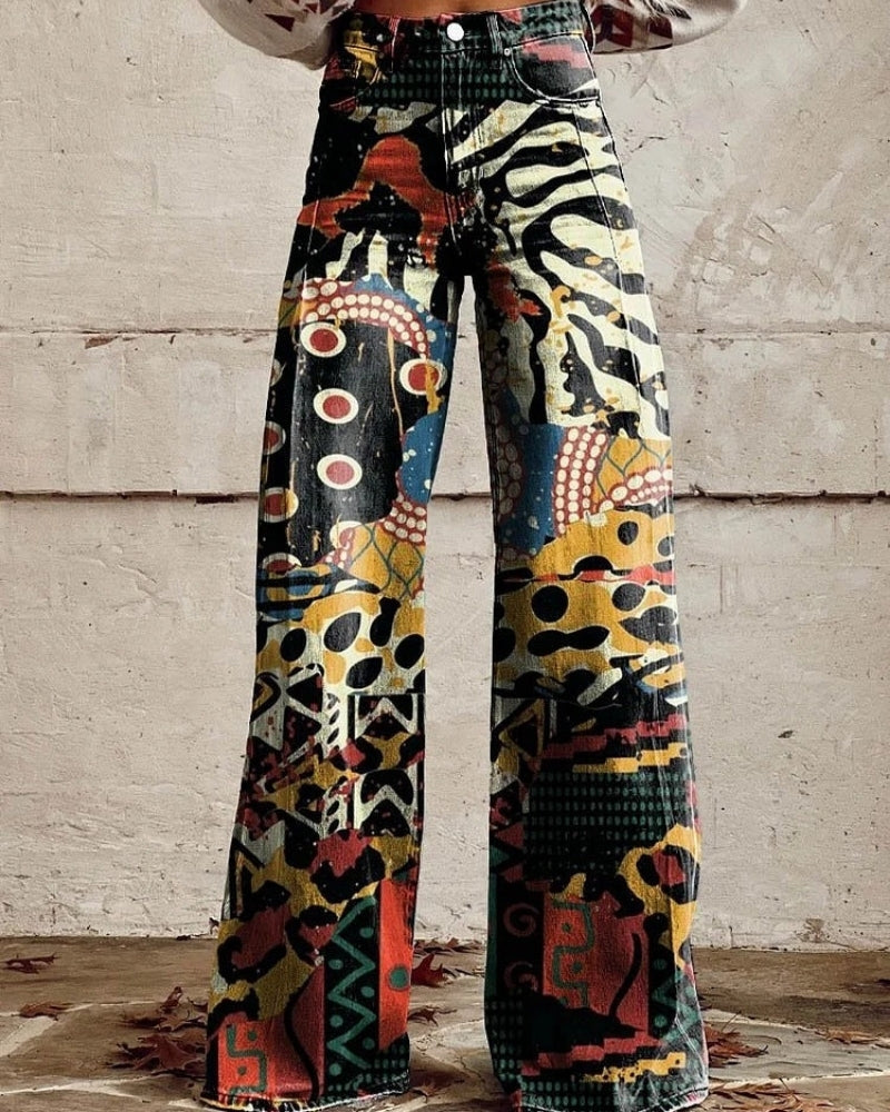 Damejeans – Løs pasform med bredt ben