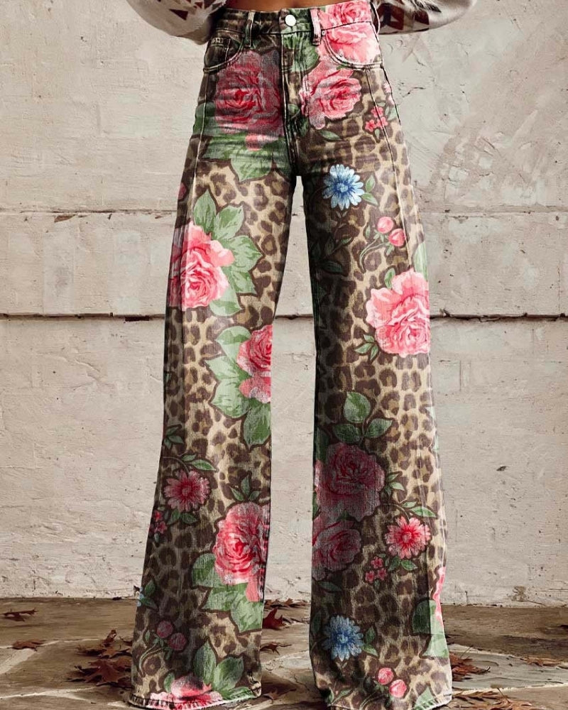 Damejeans – Løs pasform med bredt ben