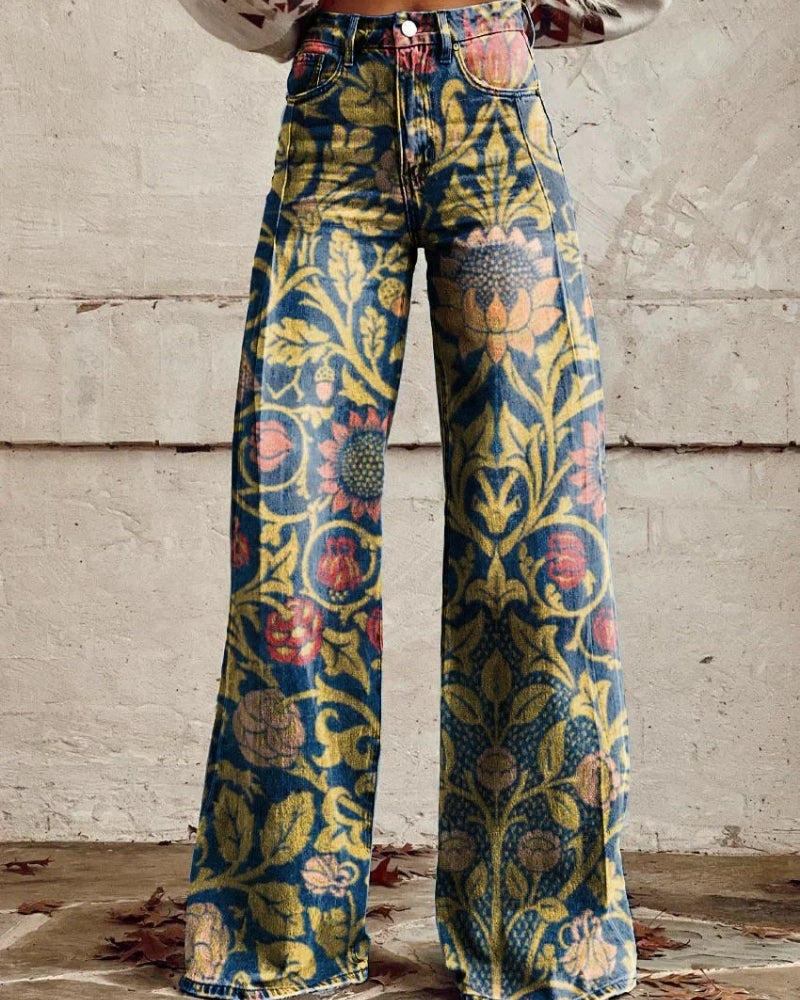 Damejeans – Løs pasform med bredt ben