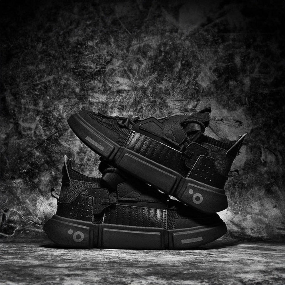 Damesko – Moderne snørresneakers med struktureret design