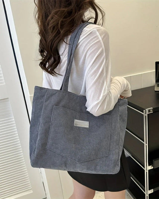 Dame taske – Stor skuldertaske med forlom på til hverdag og fritid