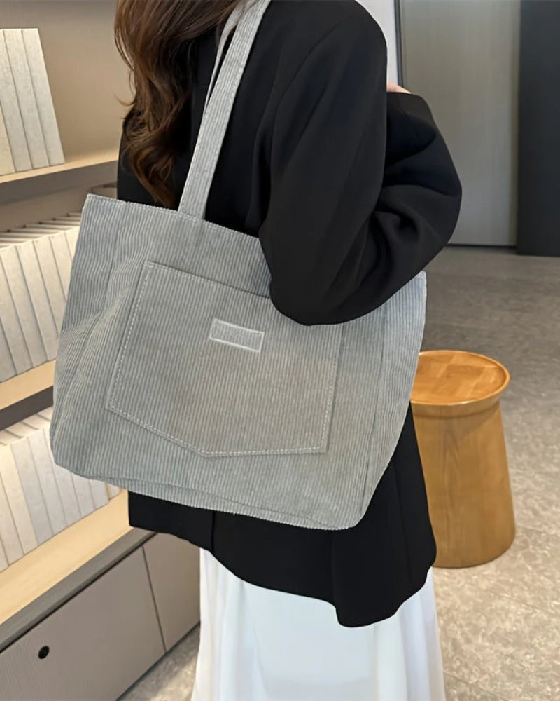 Dame taske – Stor skuldertaske med forlom på til hverdag og fritid