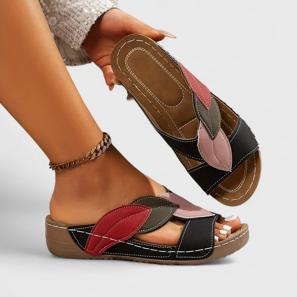 Elegante Skandinaviske Sandaler med Uovertruffen Komfort