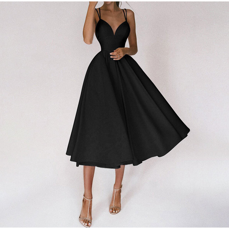 Eleganta Cocktailklänning för Damer - Midi Längd
