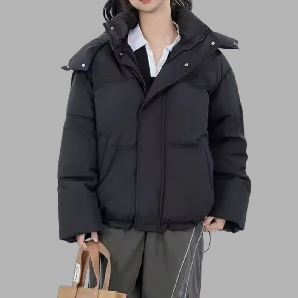 Dick foret vinterjakke til damer - klassisk med lynlås at bære