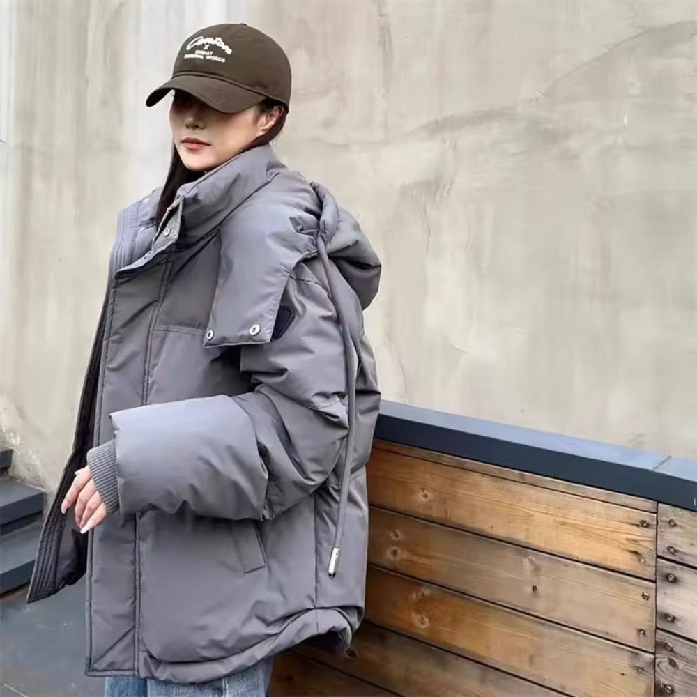 Dick foret vinterjakke til damer - klassisk med lynlås at bære