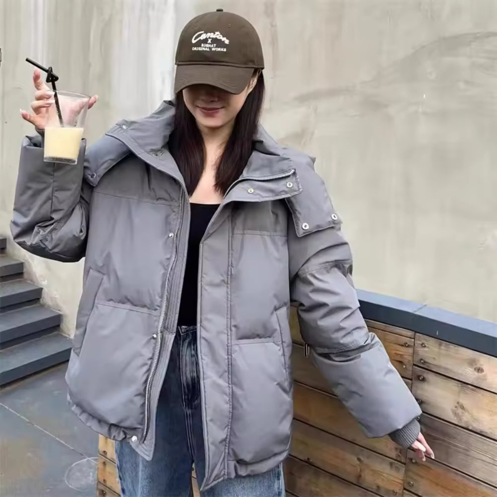 Dick foret vinterjakke til damer - klassisk med lynlås at bære