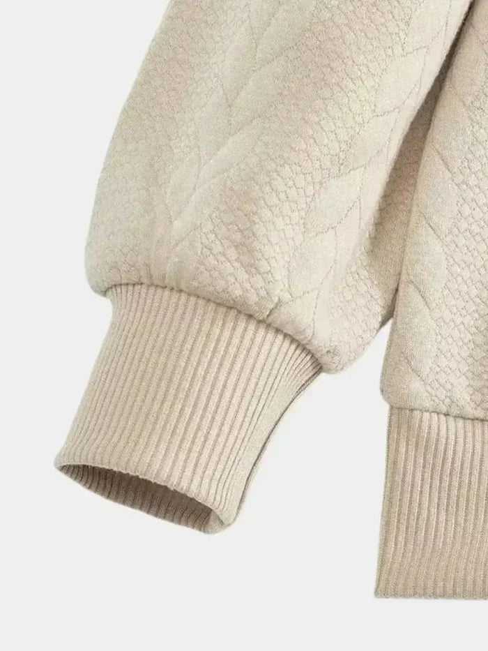 Dirk – klassisk quarter-zip pullover med ståkrave