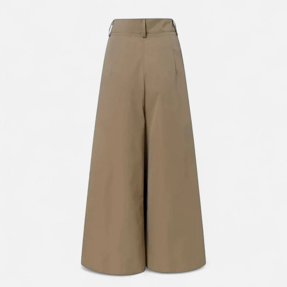 Bredt skåret høj talje bukser til kvinder