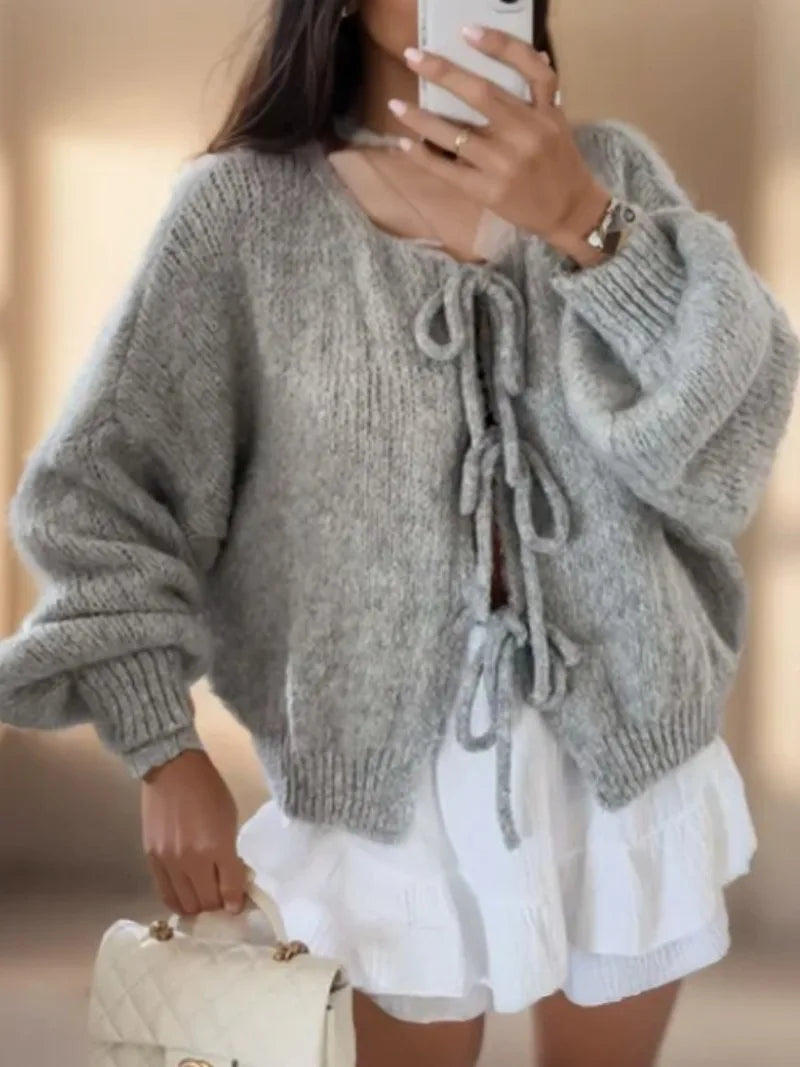 Elegant og blød strikket cardigan til afslappet hverdagslook