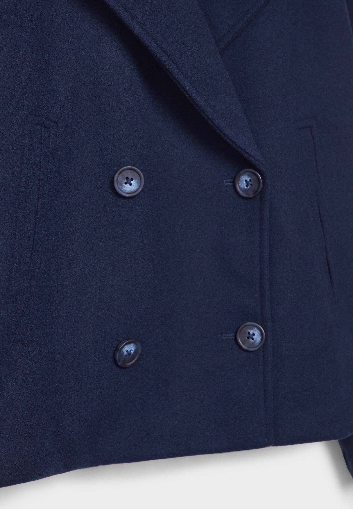 Moderne kort blazer med dobbeltknap