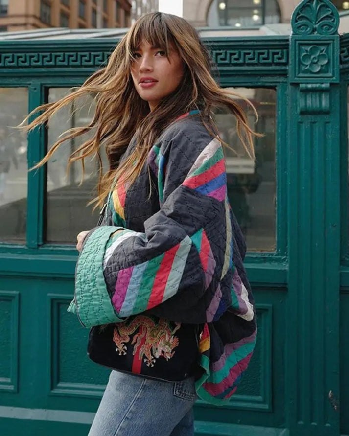 Expressiv Oversize Stickad Kofta – Din Unika Stil