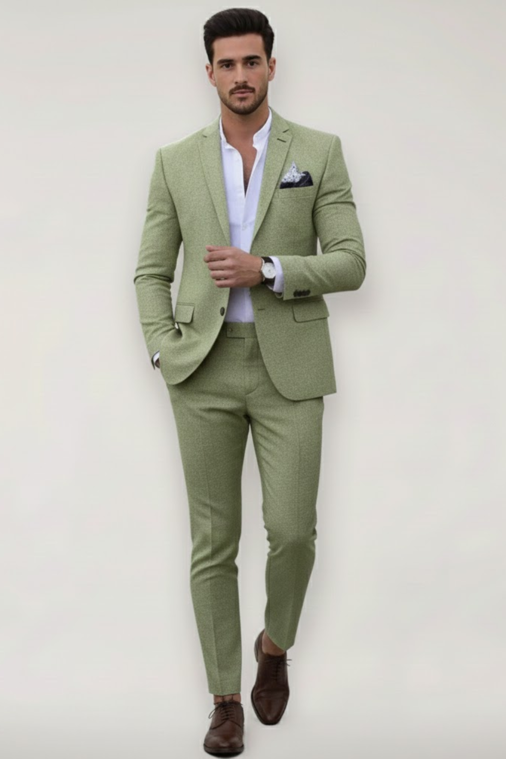 Kostymset för Herr i Slim Fit-stil