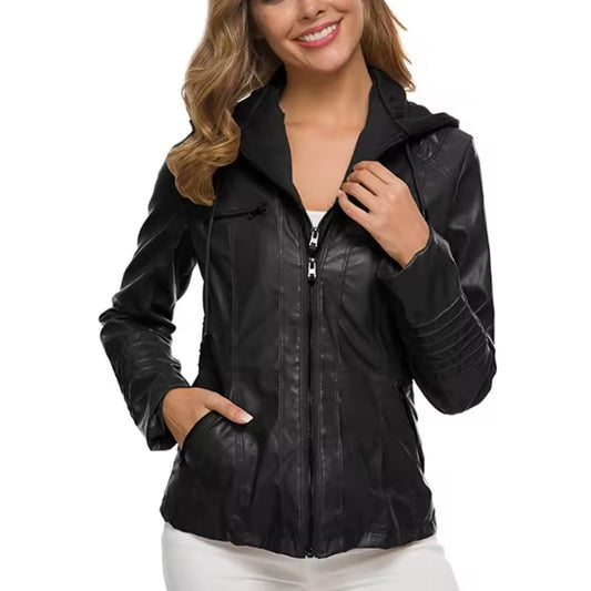 Elegant Vinterjacka Dam - Vattentät Hooded Kapp