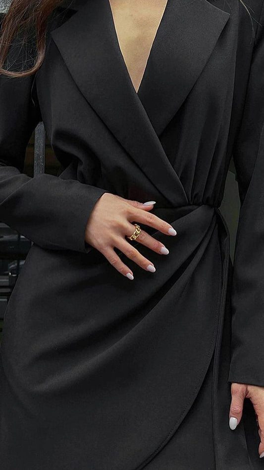 Elina | Elegant miniklänning för damer med långa ärmar