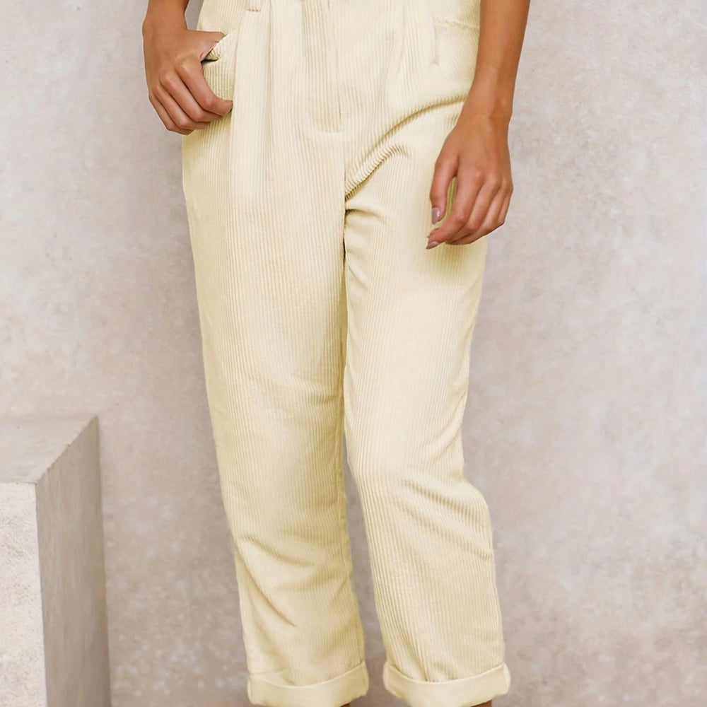 Afslappede dametrousers - alsidige bukser til arbejde og fritid