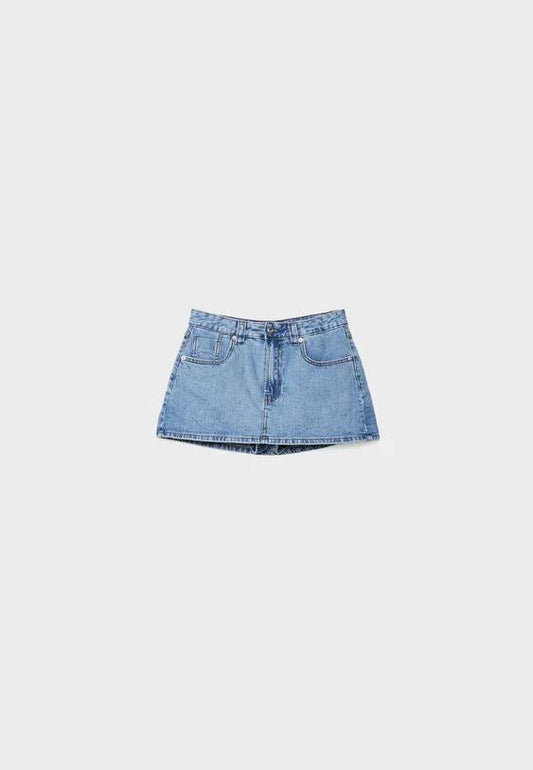 Moderne Denim Mini-Skort til Din Unikke Stil